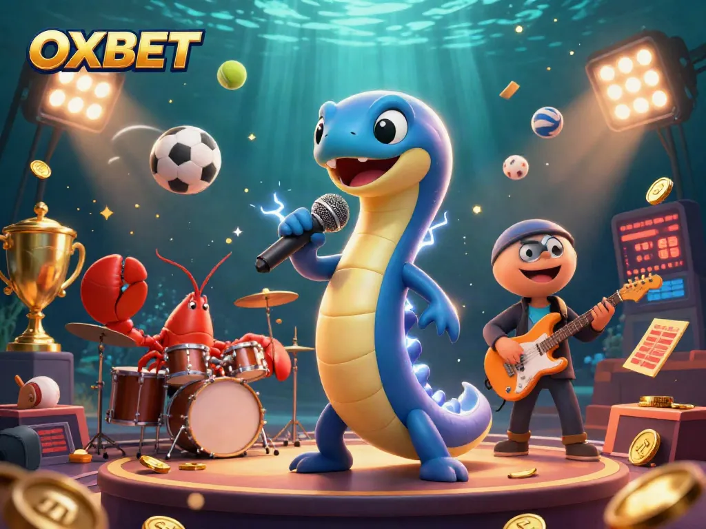 Join OXBET's thrilling underwater casino adventure featuring an electric eel DJ and dynamic gaming elements.