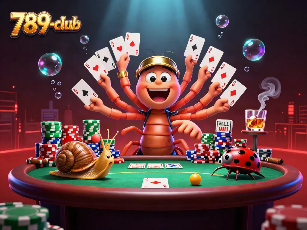 Experience thrilling gameplay at 789-club, featuring dynamic poker scenes and animated characters.