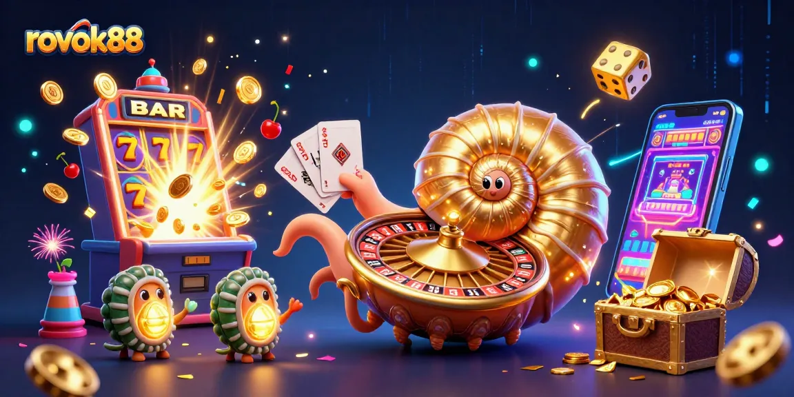 Engage in thrilling action with the rokok88 giant nautilus roulette, surrounded by sparkling casino elements.