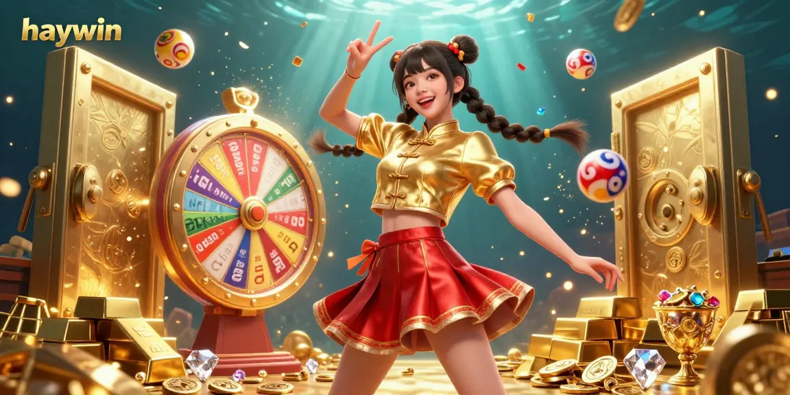 Experience excitement with haywin as vibrant scenes of casino fun and treasure unfold.