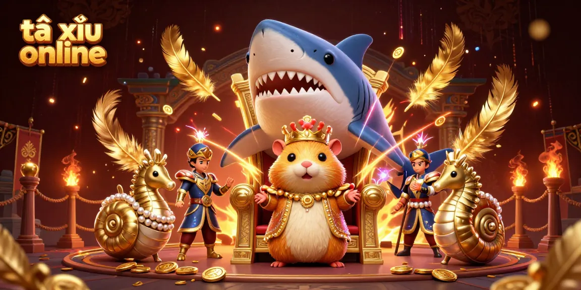Engage in the thrill of tài xỉu online with a vibrant 3D illustration showcasing unique characters and dynamic casino elements.