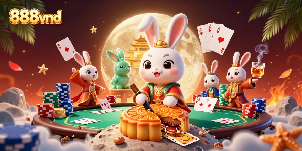 Experience thrilling gaming moments with 888vnd, featuring vibrant casino elements and characters.