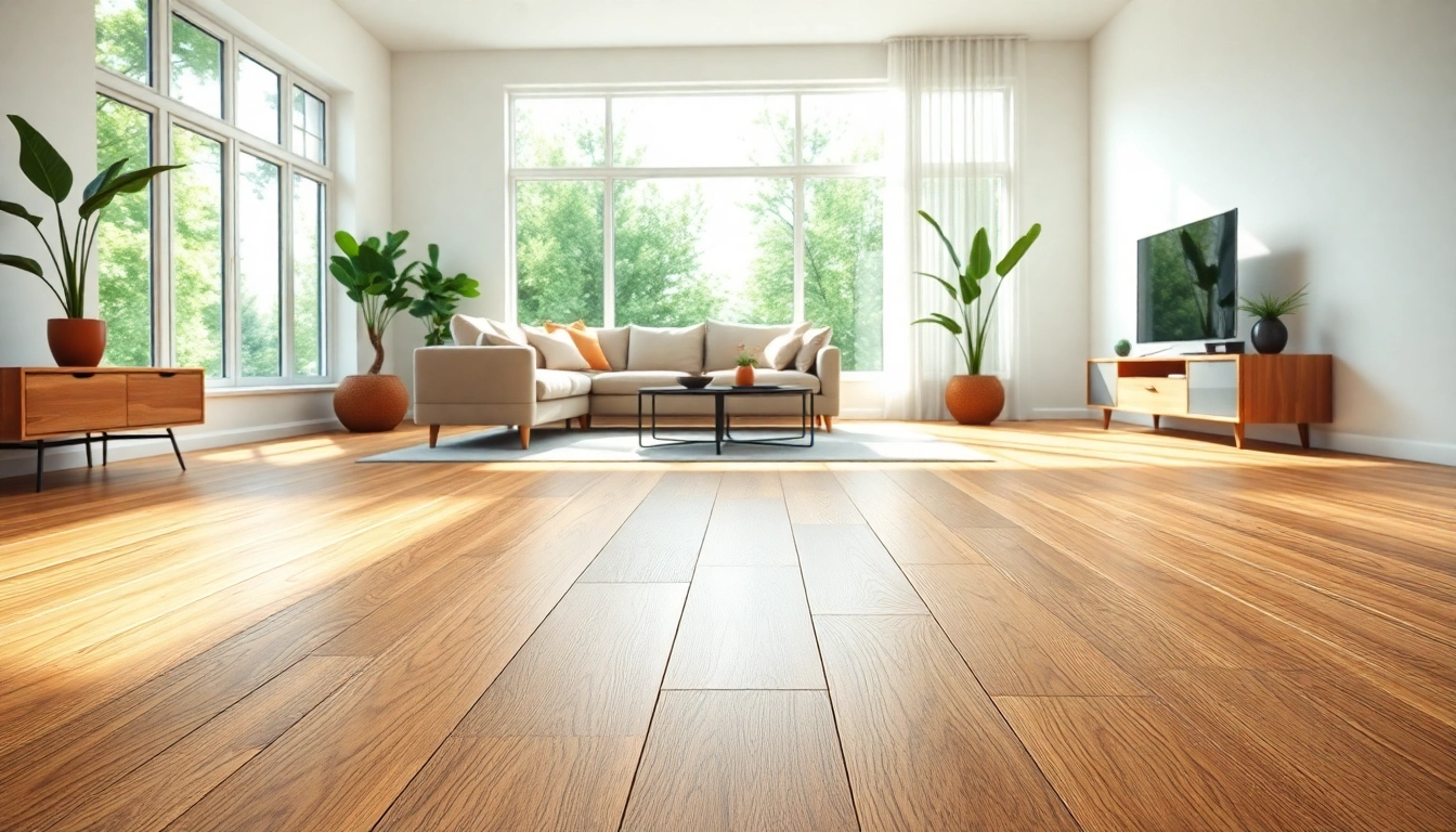Explore stunning lvp flooring near me in a contemporary living room full of natural light.