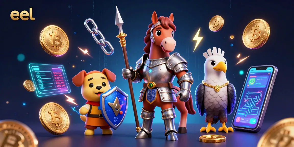 Experience thrilling eel gambling as knights and a puppy showcase crypto casino excitement.