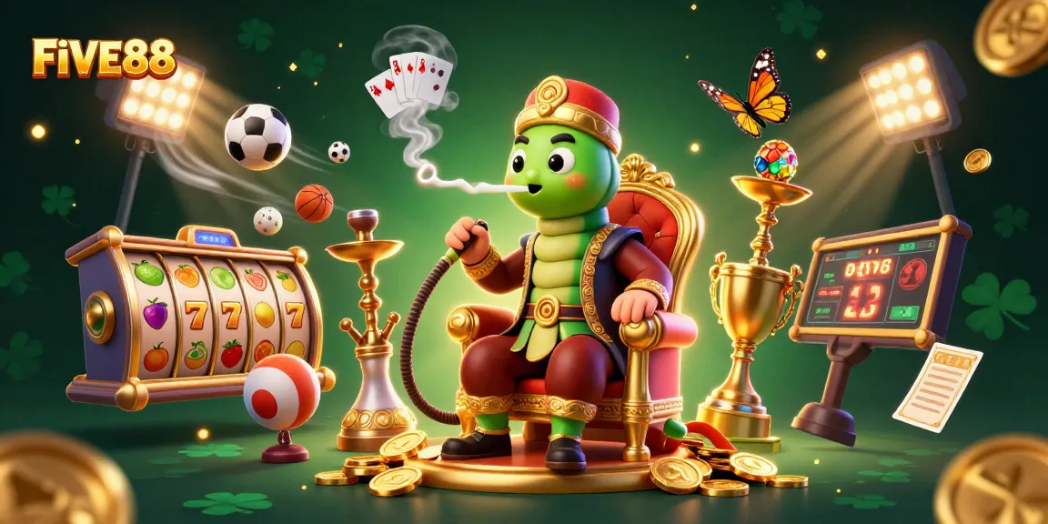 Engage with exciting FIVE88 casino action, showcasing vibrant slots and dynamic betting scenes.