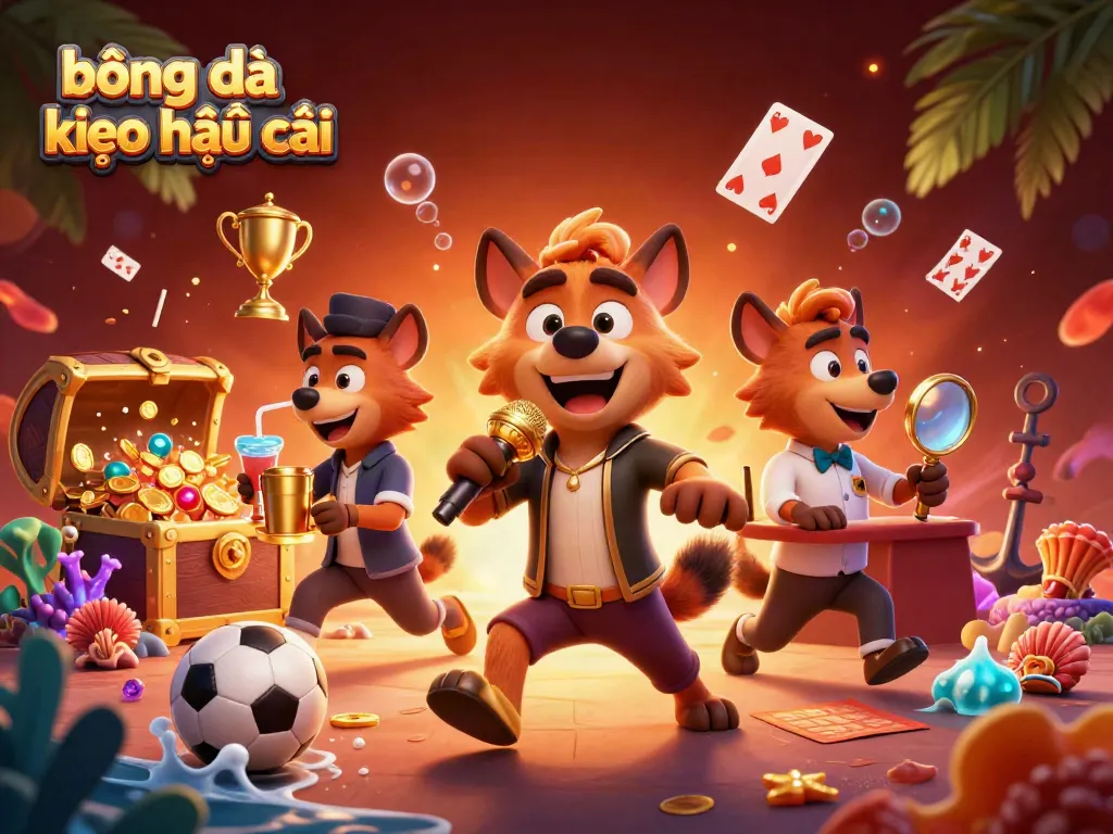 Experience the thrilling atmosphere of bóng đá kèo nhà cái with a lively sports betting scene featuring hyenas.