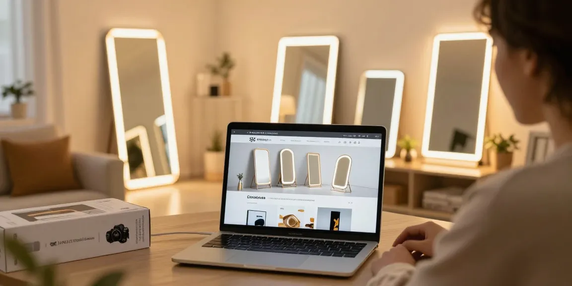 An overview of LED bathroom mirrors available online, showcasing the best deals for oglinda baie - perfect for enhancing your shopping experience.