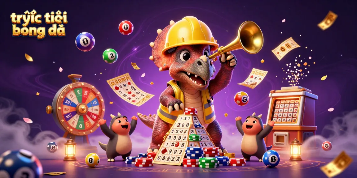 Engage with trực tiếp bóng đá featuring dynamic 3D cartoon characters, celebrating while building poker chip pyramids.