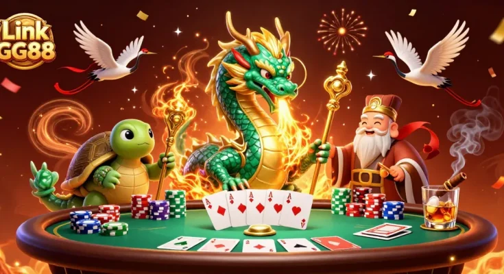 Unveil winning strategies with Link GG88 at an exciting online casino showdown with vibrant visuals.